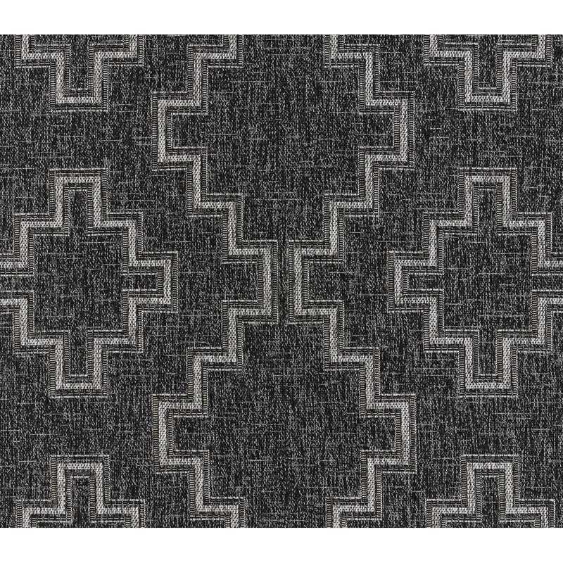 Fecteau Geometric Indoor / Outdoor Rug, Rectangle 4'1" x 6'
