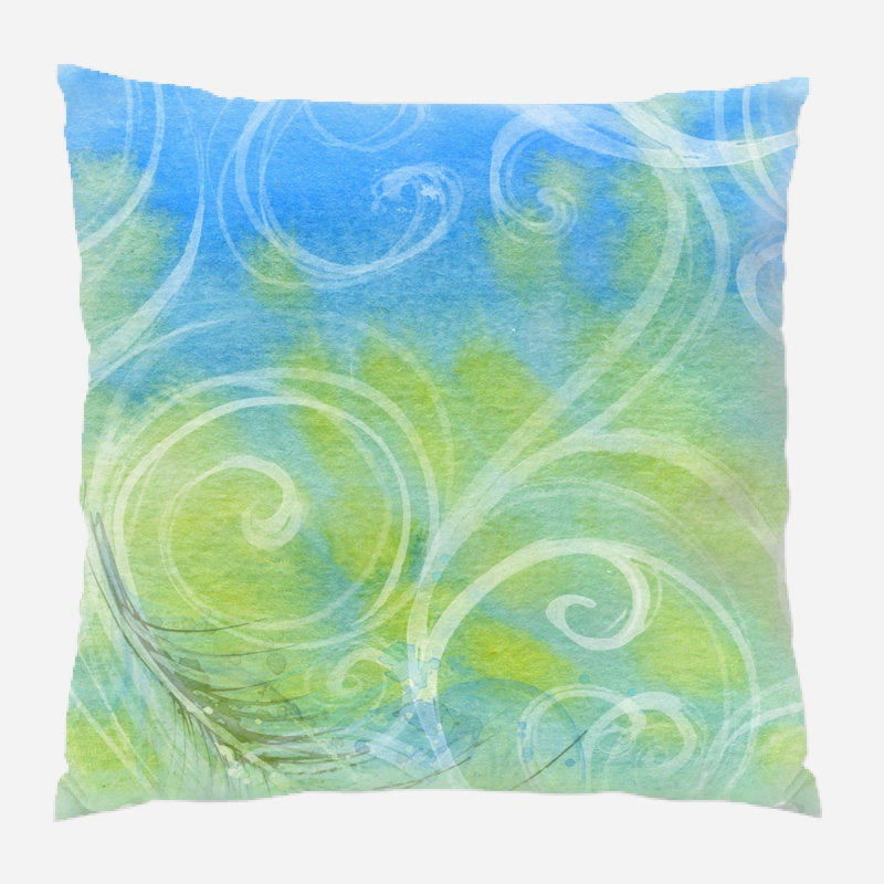 Outdoor Reversible Throw Pillow, Microsuede, Indoor