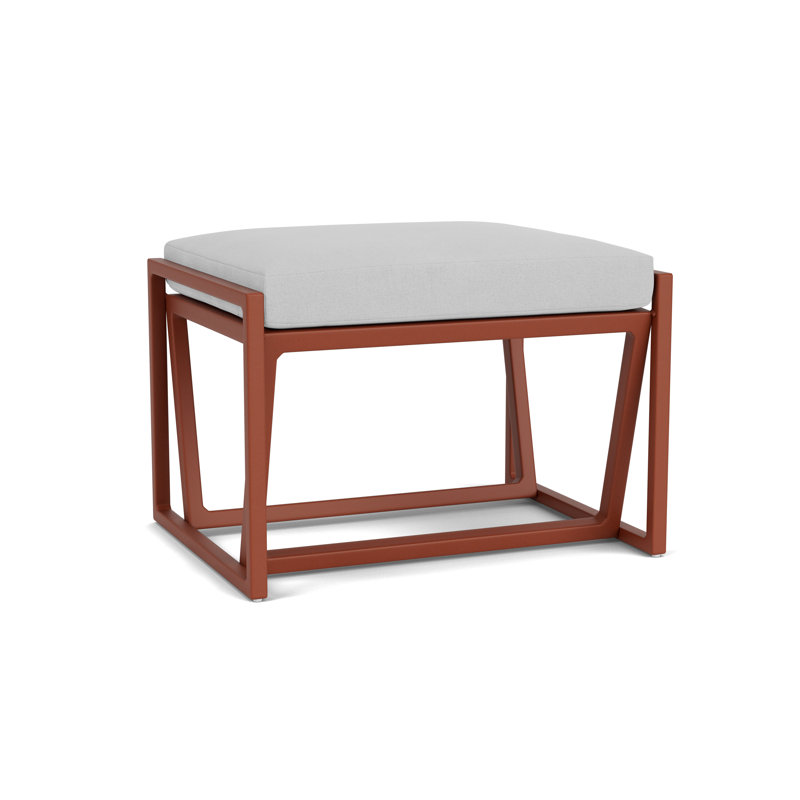 Summit Outdoor Ottoman, Sandberg Dove, Woodland
