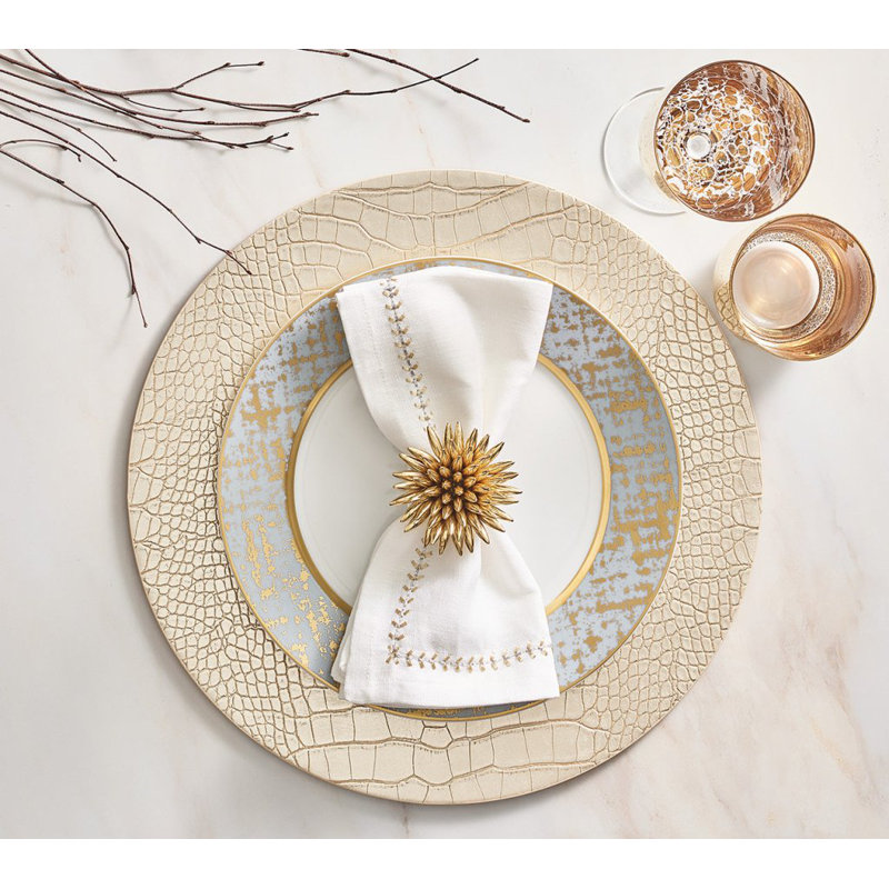 Croco Placemat, Gold