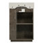 Meuble-lavabo 21,6 po avec lavabo en céramique