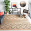 Tapis géométrique en jute et coton tissé à la main Heyman-1148393288
