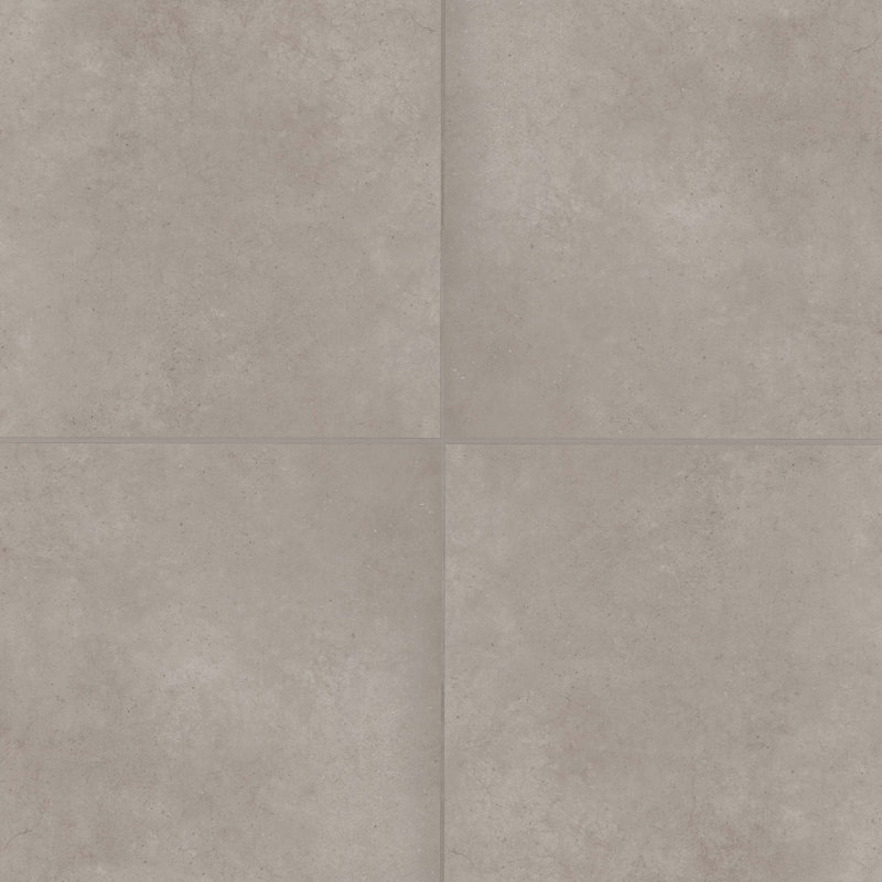 Materika 32" x 32" Porcelain Concrete Look Wall & Floor Tile, Greige