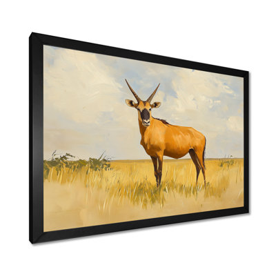 «Hartebeest Hunt In Tanzanie II», art mural imprimé antilope