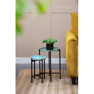 Ensemble de 4 supports à plantes gigognes multicolores
