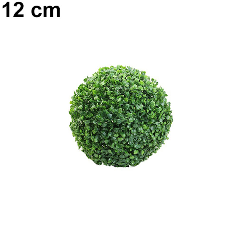Boule de topiaire en plastique vert verdoyant, 7,07 po x 7,07 po