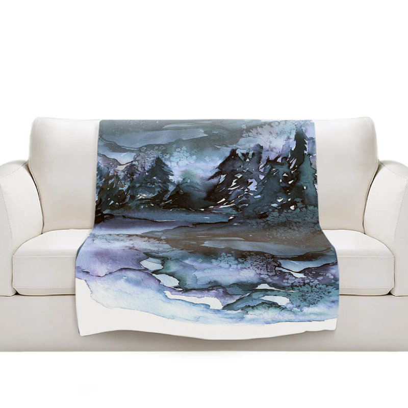 Ne pas laisser la couverture douce sherpa path v, l 51 po x L 60 po
