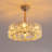 Zanai 19.7'' Dimmable Crystal Bladeless Ceiling Fan with Remote Control and Light Kit
