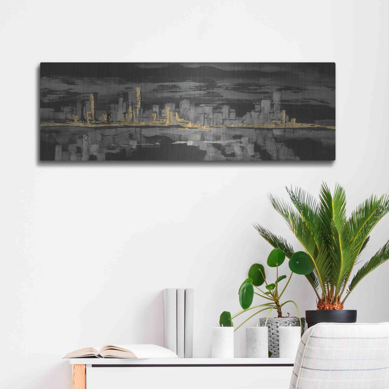 «Urban Gold IV» par Chris Paschke, H 12 po x l 36 po