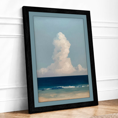 Cloud Above Sand Coastal - Framed Print