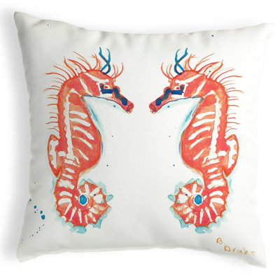 Outdoor Reversible Throw Pillow