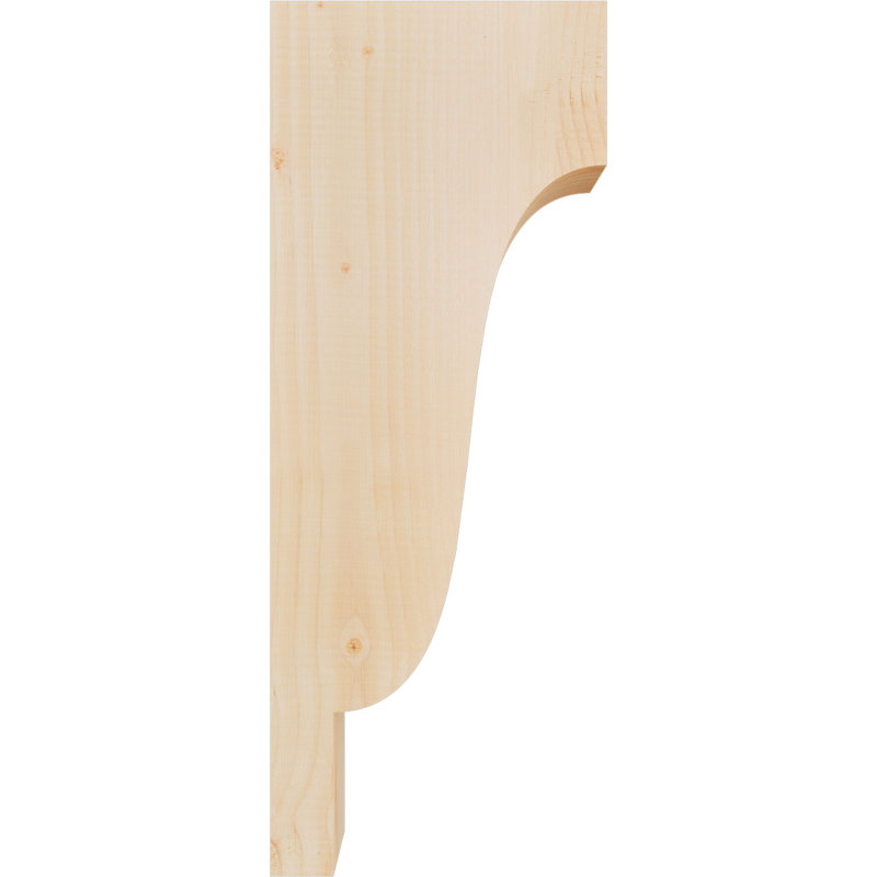 Newport Corbel, H 26 po x l 3,5 po x P 10 po, Sapin de Douglas, Lisse