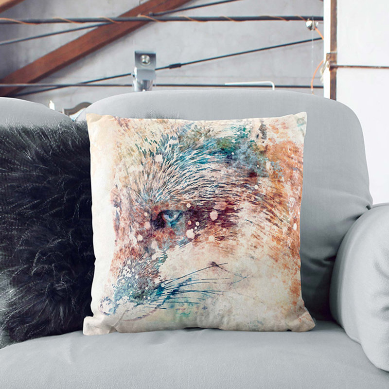 Square Throw Cushion, White, 40cm H x 40cm W x 15cm D