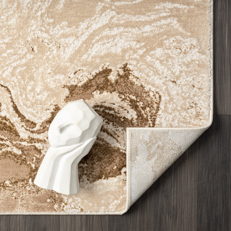 Tapis beige Tyrece, Rectangle 5 pi x 7 pi