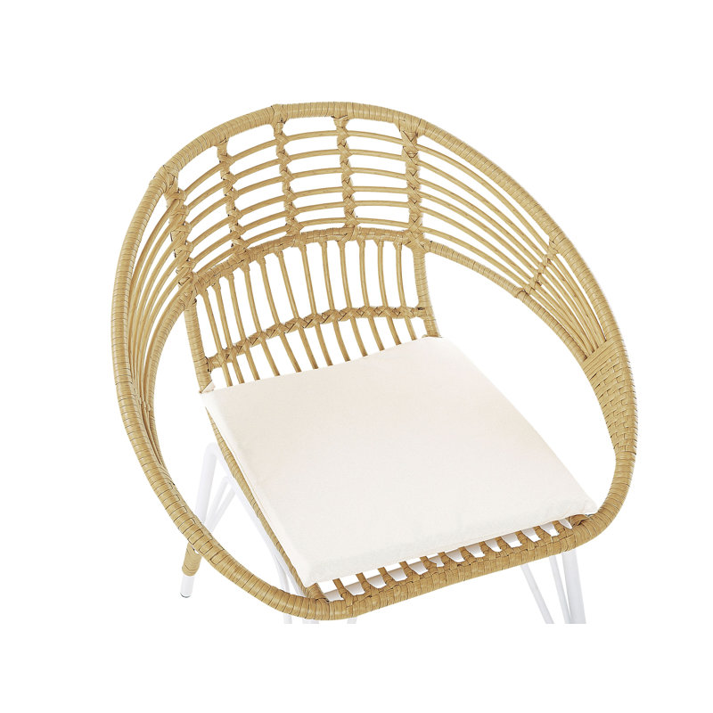 Seyfried 2 Seater Bistro Set with Cushions, White