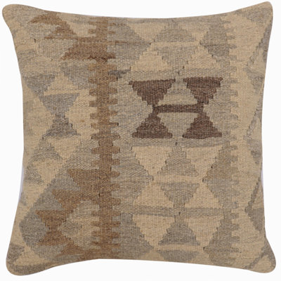 100% Wool Throw Square Pillow Cover & Insert