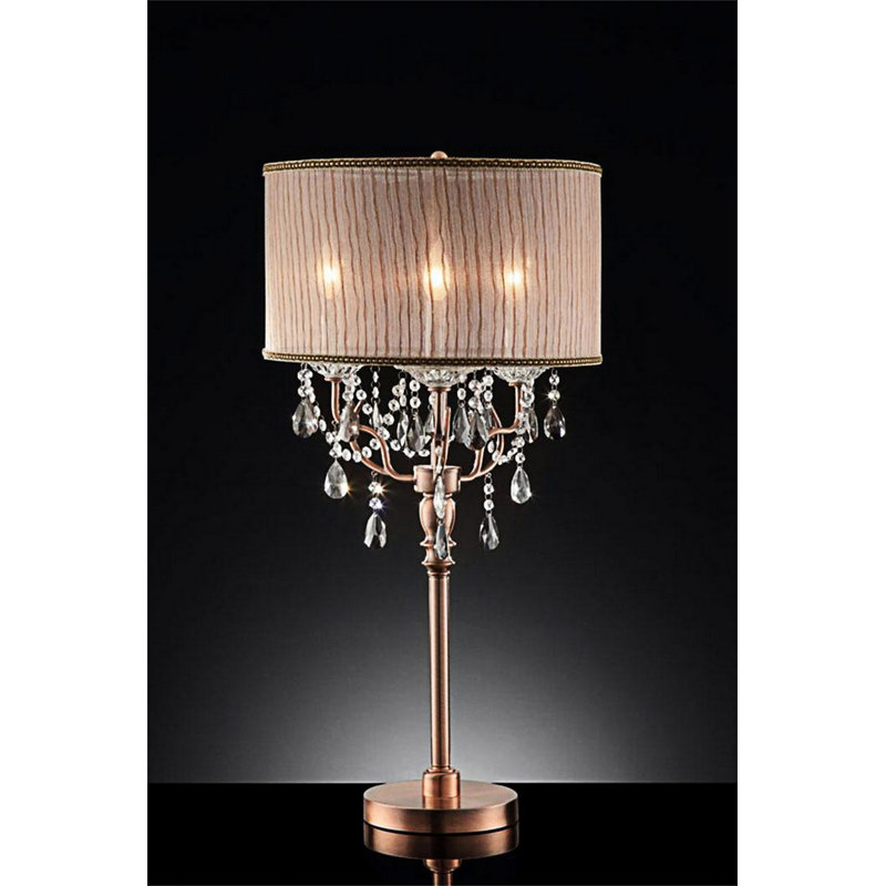 Table Lamp With Crystal Accents