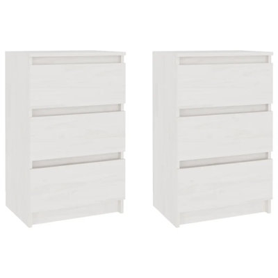 Goldmon 40cm W Solid Wood Bedside Table