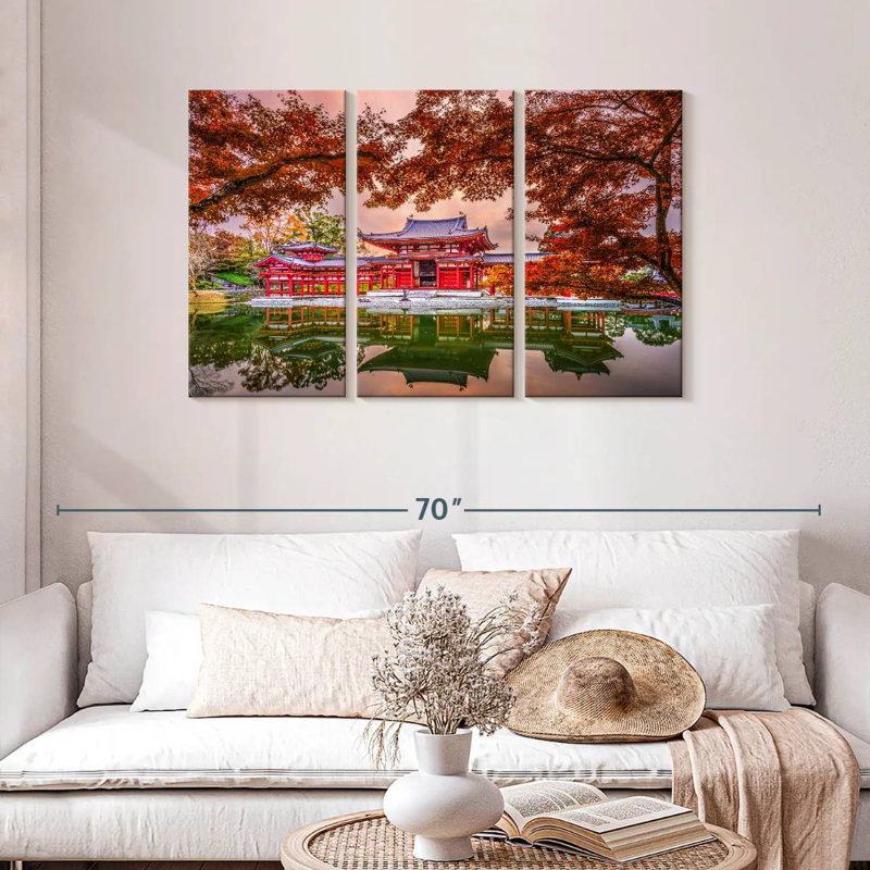 Adella Byodoin Temple, 28" H x 45" W