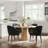 Upholstered Dining Chairs with Solid Wood Legs (Set of 4)-463495689