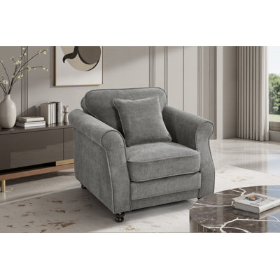 Baldemar Upholstered Chenille Armchair