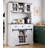 72" Farmhouse Bar Cabinet With 3 Drawer-64071007