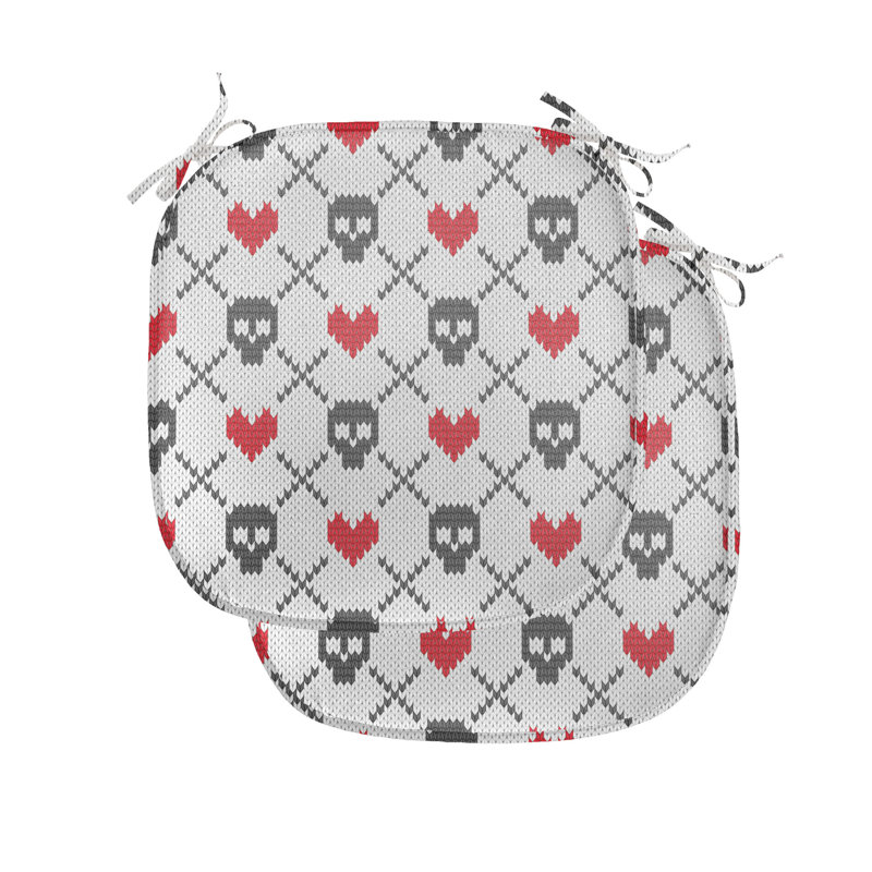 Coussin de siège Skulls and Hearts