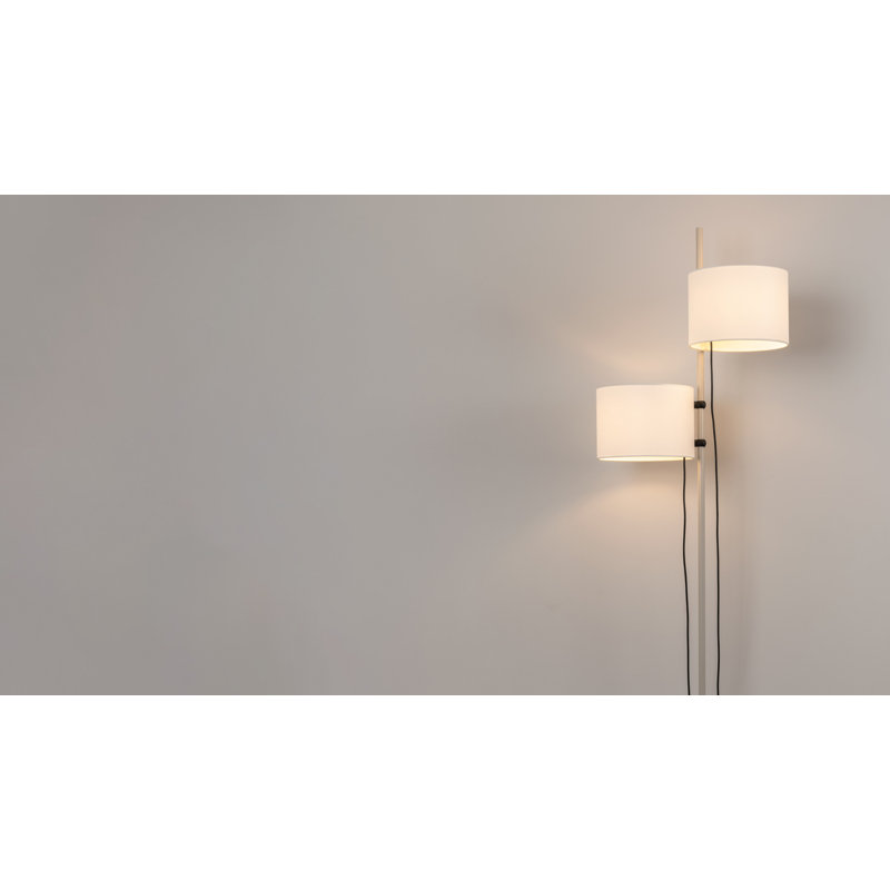 Twain 67" Floor Lamp, Mink Lacquer