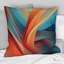 Coussin Orange Fractal Waters II - Fractals