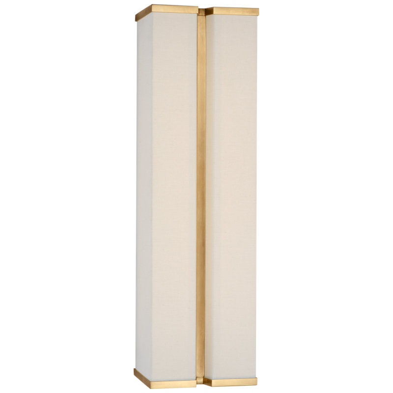 Vernet 1 - Light LED Flush Mounted Sconce, 18" H x 5.5" W x 4" D, Polished Nickel