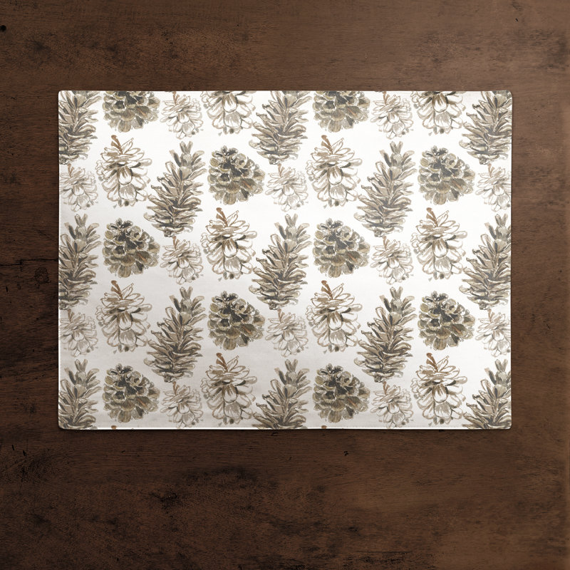 Napperon en coton 14 po Aldford, Blanc