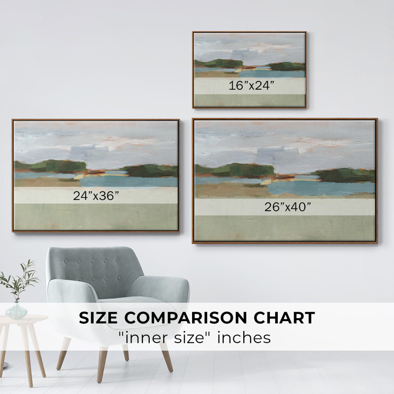 " High Noon Vista Study I ", 17" H x 25" W x 2" D, Natural