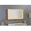 Miroir de salle de bain 48 "x 30" à DEL avec cadre en aluminium-858749705-858749698