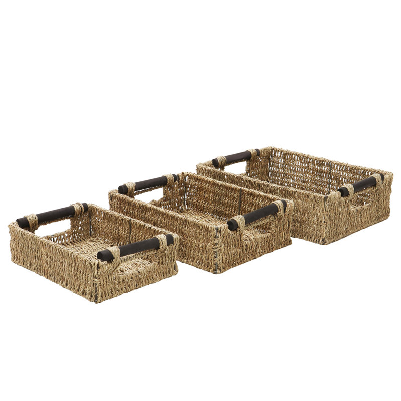 JVL Seagrass Decorative Basket