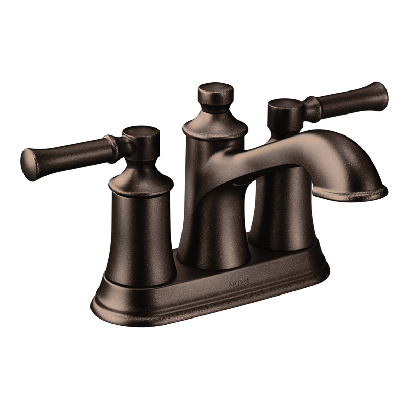 Moen Dartmoor Standard Centerset Bathroom Faucet with Drain Assembly, Oil Rubbed Bronze