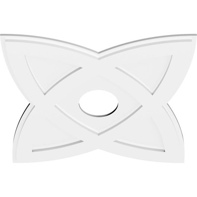 28"OD x 6"ID x 10 1/2"C x 1"P Cosmo Architectural Grade PVC Contemporary Ceiling Medallion
