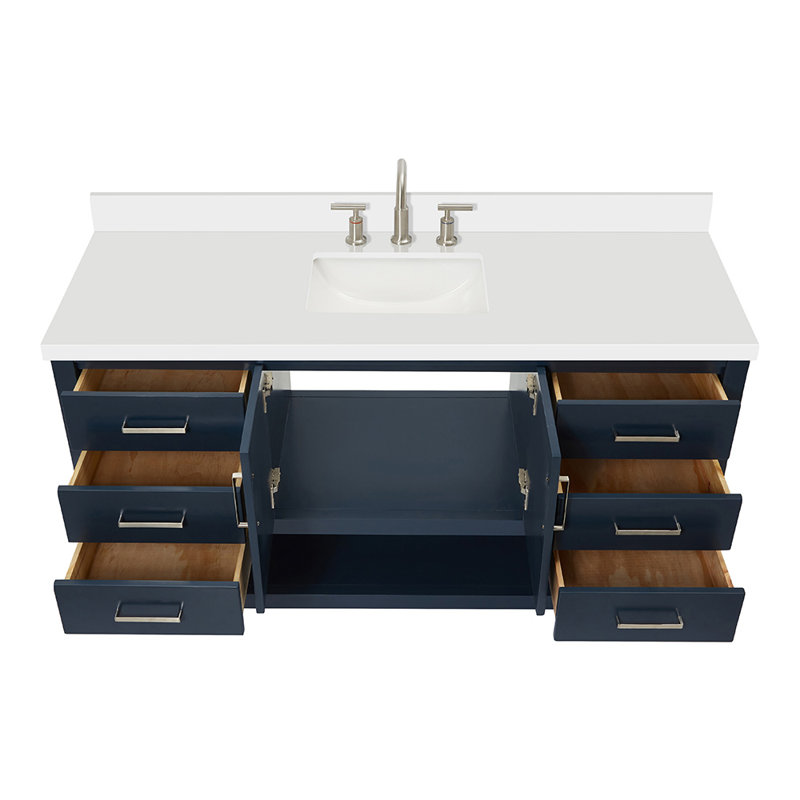 Magnolia Bath Vanity Rectangular Basin S061SWQ, Midnight Blue, Rectangular