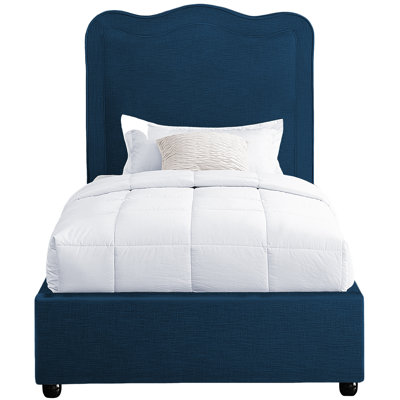 Upholstered Scalloped Bed
