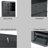 75" Tall Blue Freestanding Buffet with Hutch, Kitchen Pantry Cabinet with 4 Drawers, Door Shelves & Pull-out Trays-2013836171