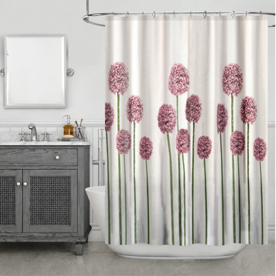 Rideau de douche simple en tissu Kang Allium