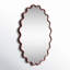 Modern Wavy Framed Oval Wall Mirror-271323698