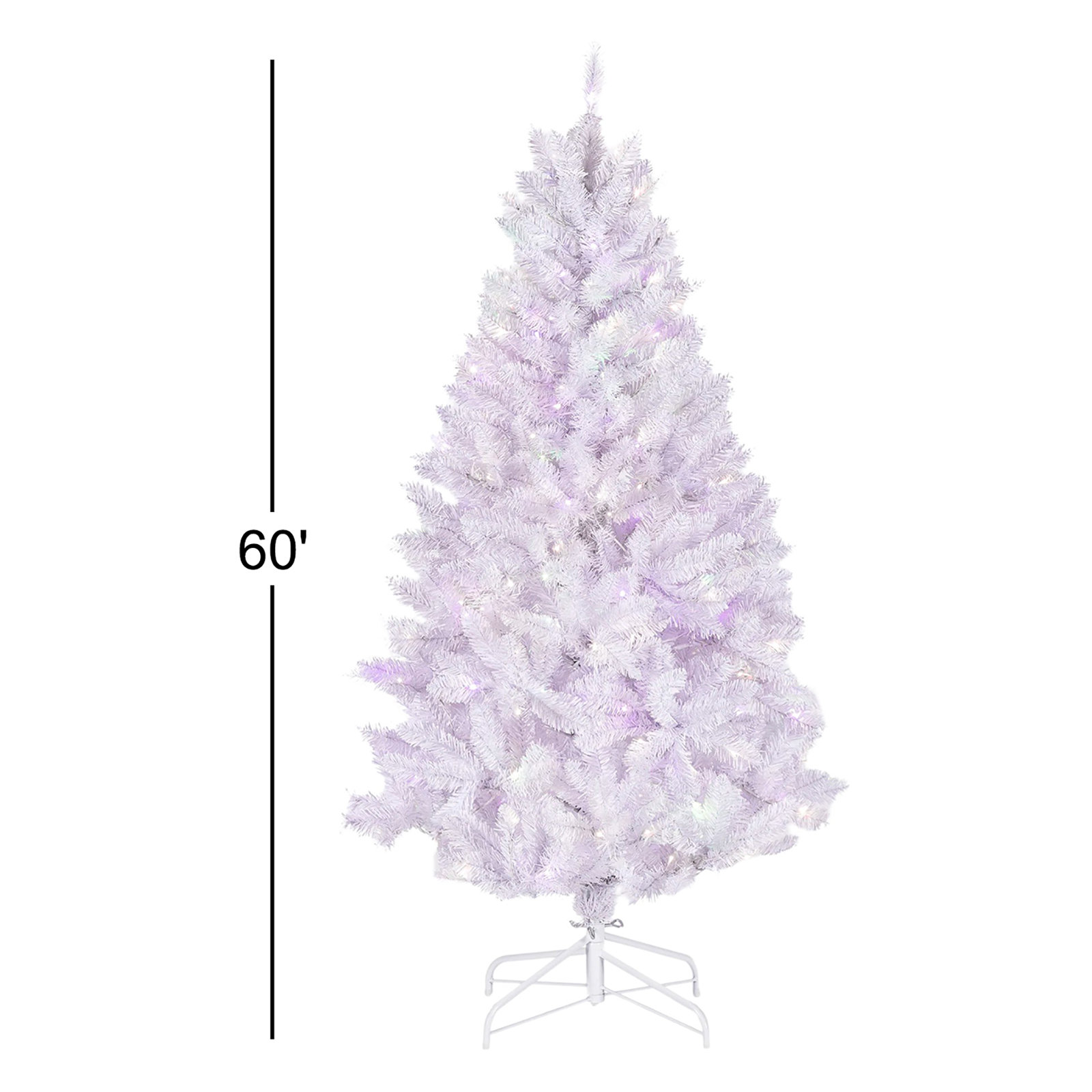 Kaireece White 5' Pre-Lit Pine Christmas Tree