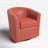 Hanshaw Faux Leather Swivel Barrel Chair-435540949