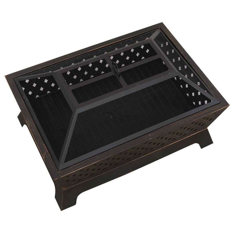Rectangle Steel Smokeless Fire Pit