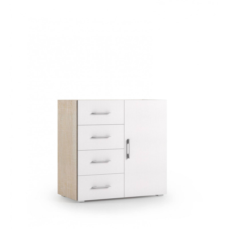 Gurtaj 87cm Sideboard, Oak/White