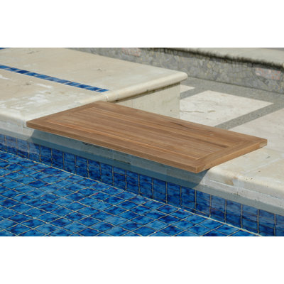 Stogner Teak Non-Slip Bath Mat
