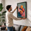 Pomegranates in Float Modern - Framed Print-1272164255-1272164240