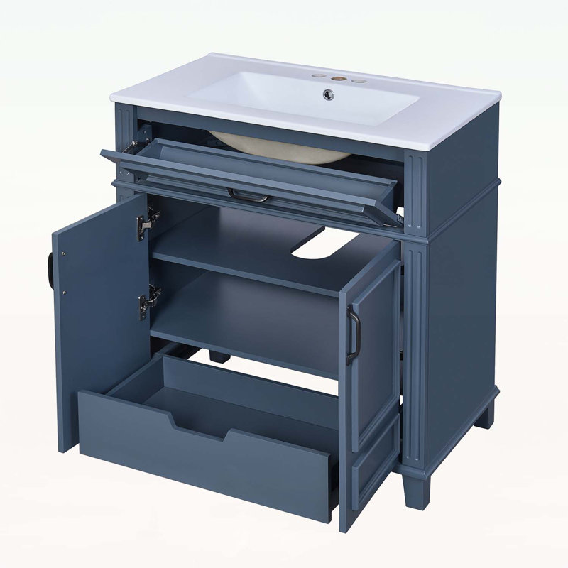Charmant meuble-lavabo avec matériaux de qualité supérieure et rangement pratique