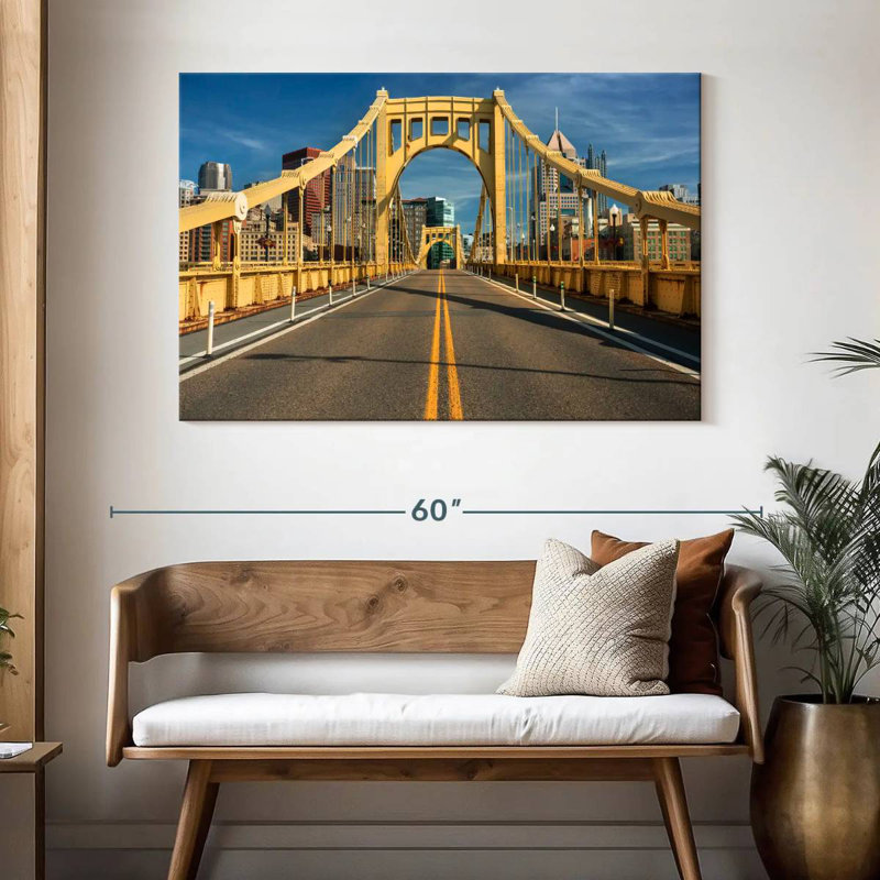 Mehar The Roberto Clemente Bridge, 32" H x 48" W