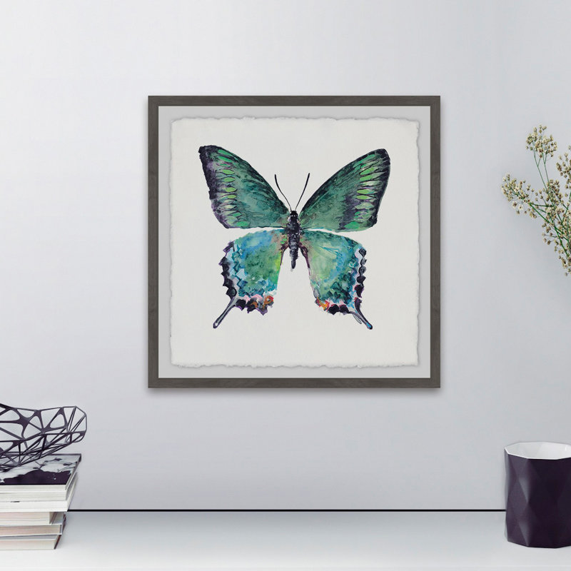 Impression sur papier Aldwell «Watercolor Butterfly» sur papier, H 24 po x l 24 po